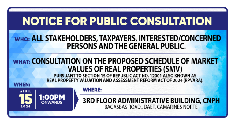 Notice of Public Consultation