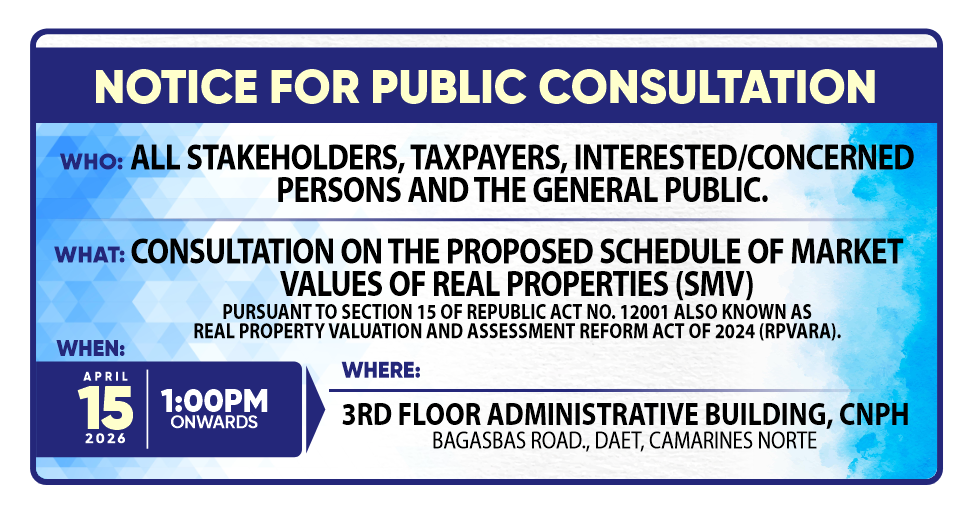 Notice of Public Consultation